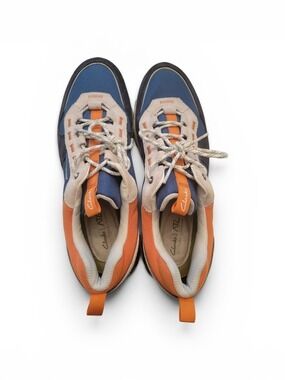 Clarks ATZ Trail Sneakers in Blue and Orange Size 12